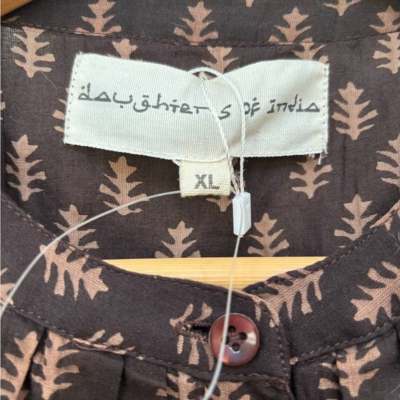 Daughters of India Black and Brown dress prairie XL - Picture 4 of 5